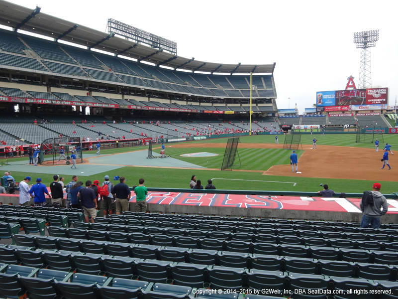 Angels Stadium Section 125 view