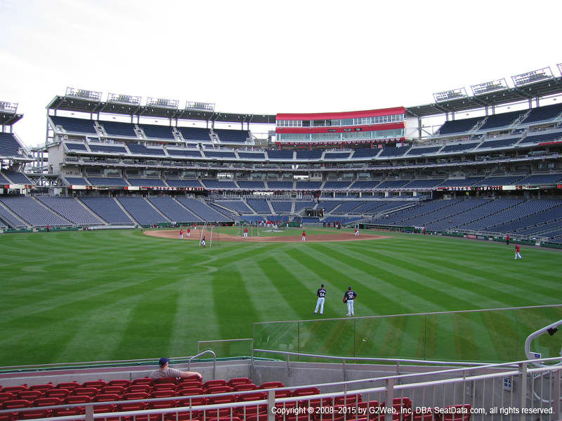 Nationals Park Section 100 view
