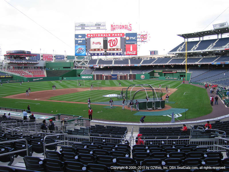 Nationals Park Section 120 view