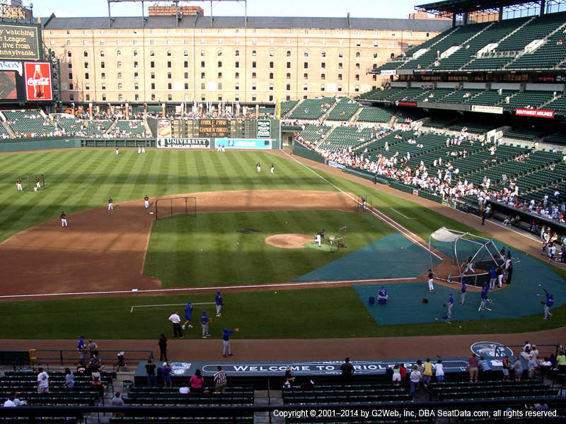 Camden Yards Section 248 view