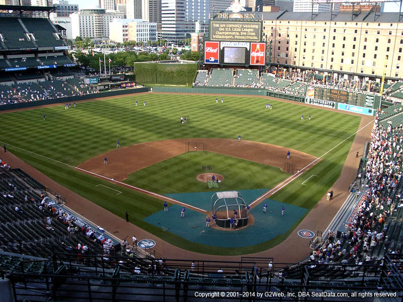 Camden Yards Section 340 view