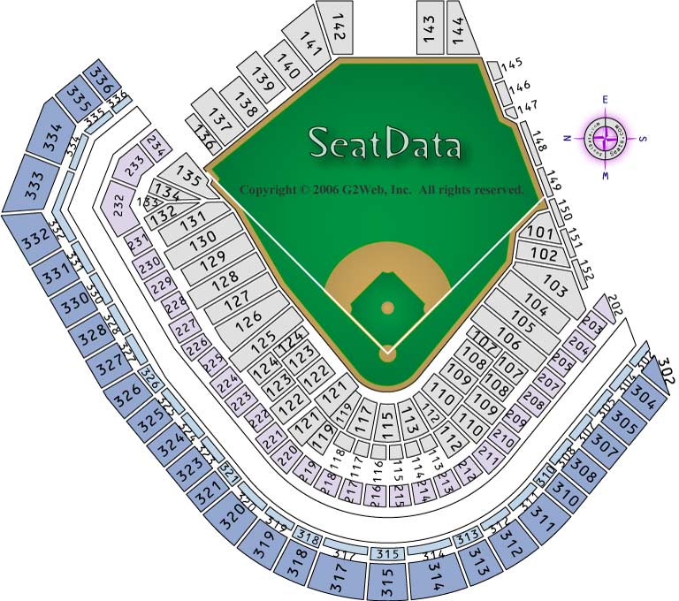 Oracle Park San Francisco Giants Seating Chart Formerly At T