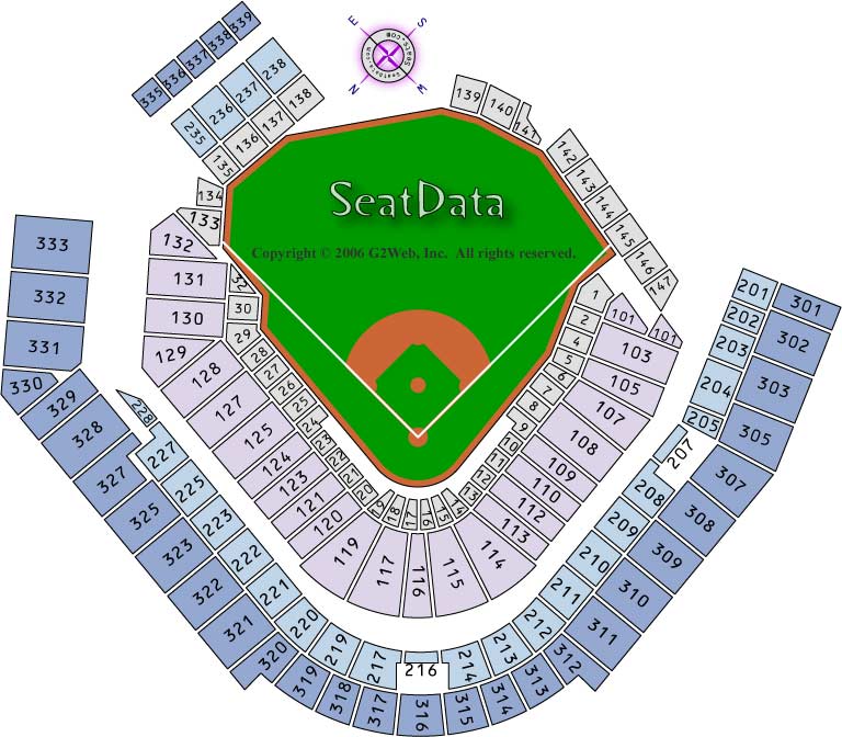  PNC Park Seating Map - Baseball Seating Map - 24x24