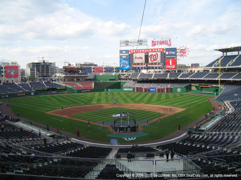 Nationals Park Section 213 view